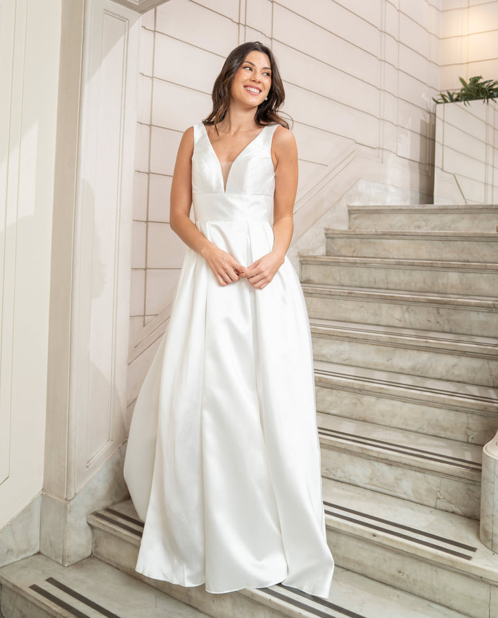 Vestido Largo de Novia Sol Ivory