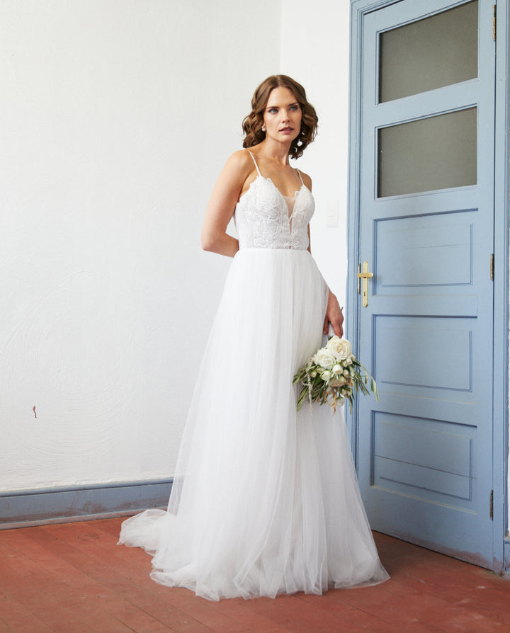 Vestido Largo de Novia Soleil Ivory