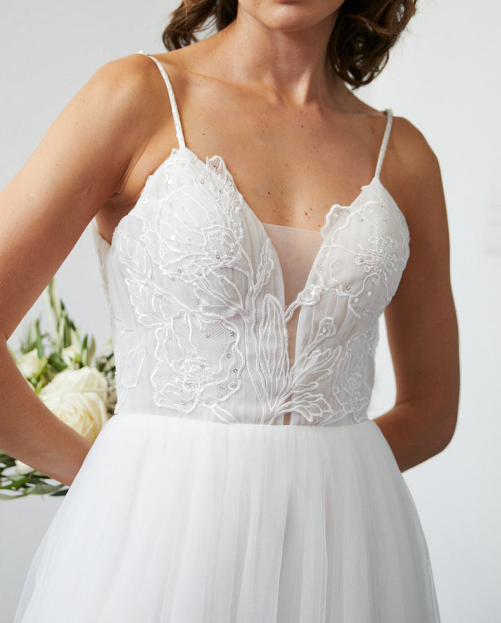 Vestido Largo de Novia Soleil Ivory