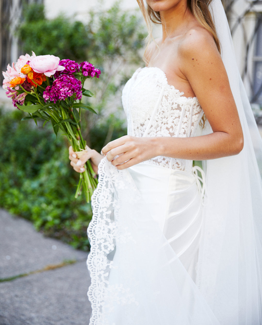 Vestido Largo de Novia Zahara Blanco
