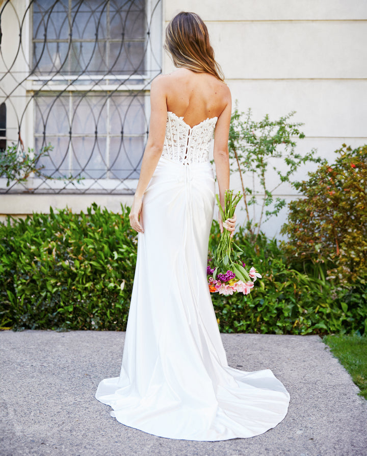 Vestido Largo de Novia Zahara Blanco