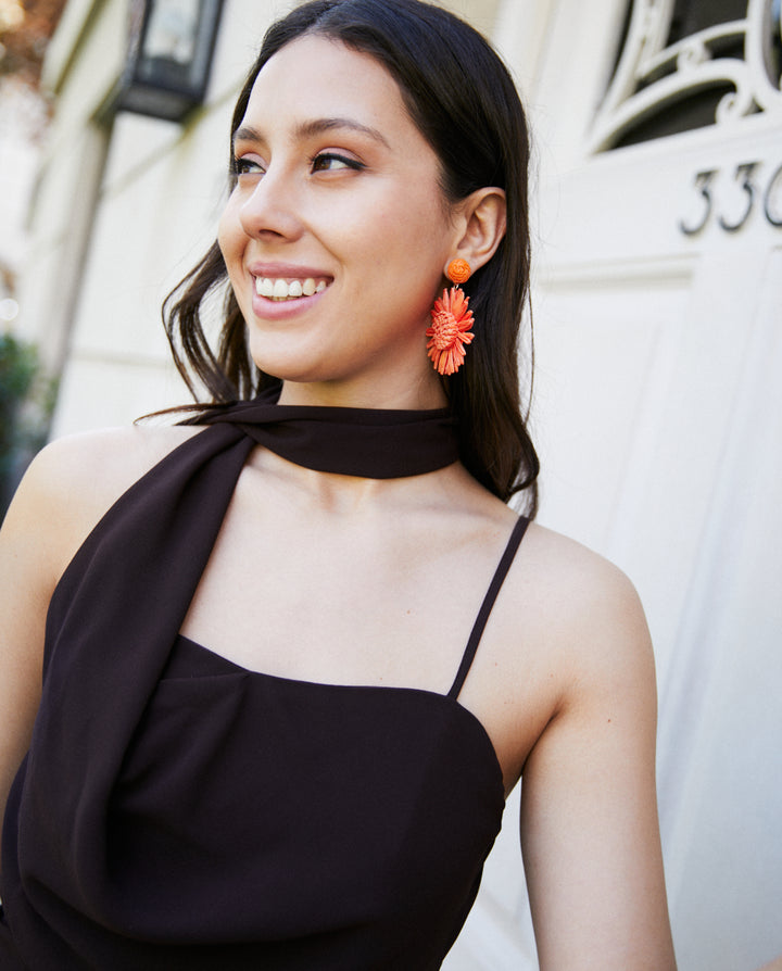 Vestido Largo de Fiesta Agata Chocolate