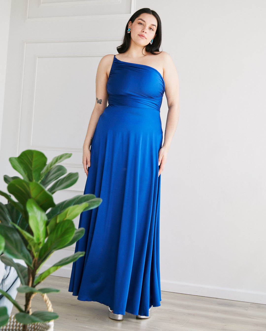 Vestido Largo de Fiesta Loreto Azul Royal