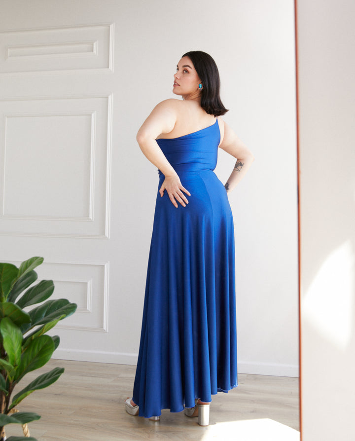 Vestido Largo de Fiesta Loreto Azul Royal