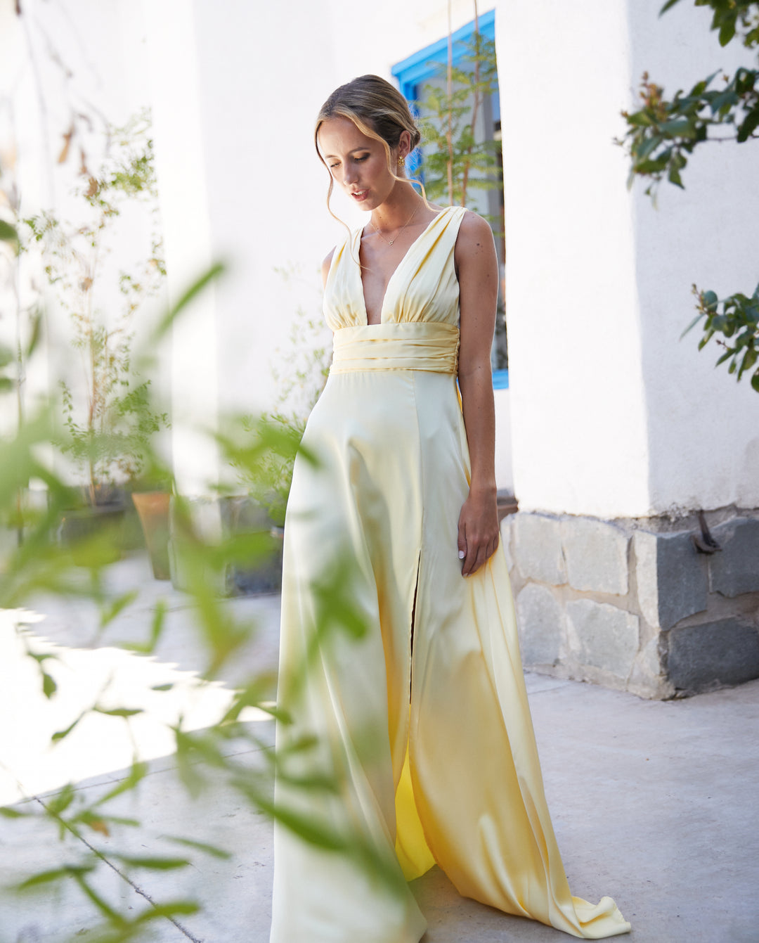 Vestido Largo de Fiesta Isabel Amarillo