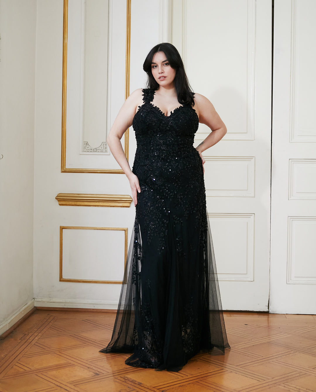 Vestido Largo de Fiesta Julia Negro