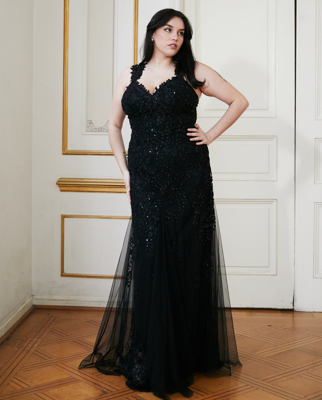 Vestido Largo de Fiesta Julia Negro