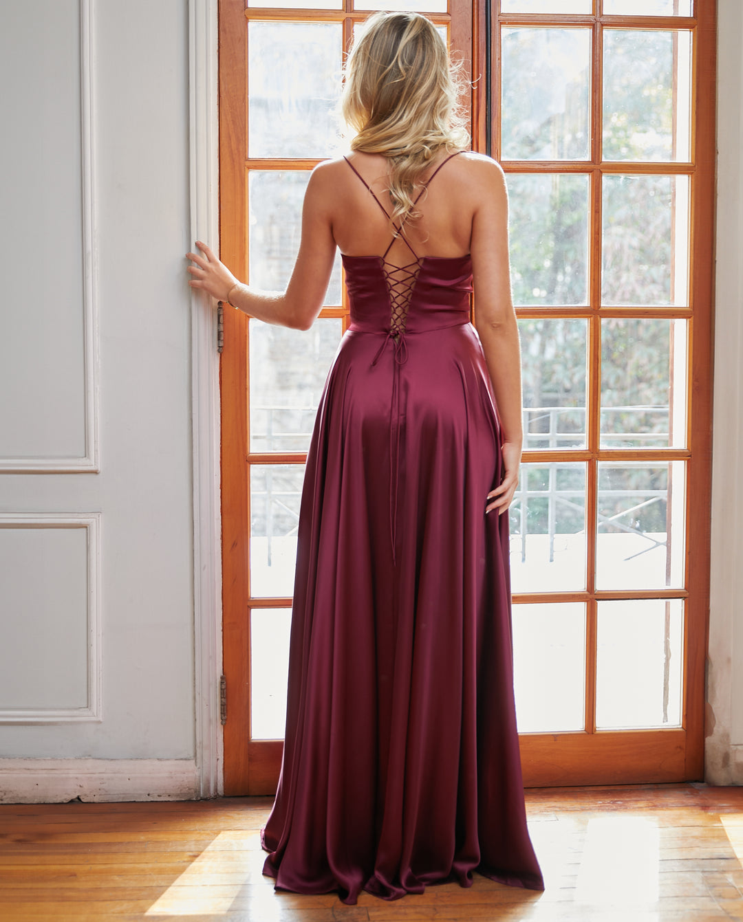 Vestido Largo de Fiesta Silvana Burdeo