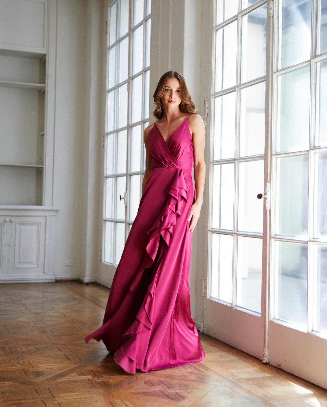 Vestido de Fiesta Largo Silvina Cherry