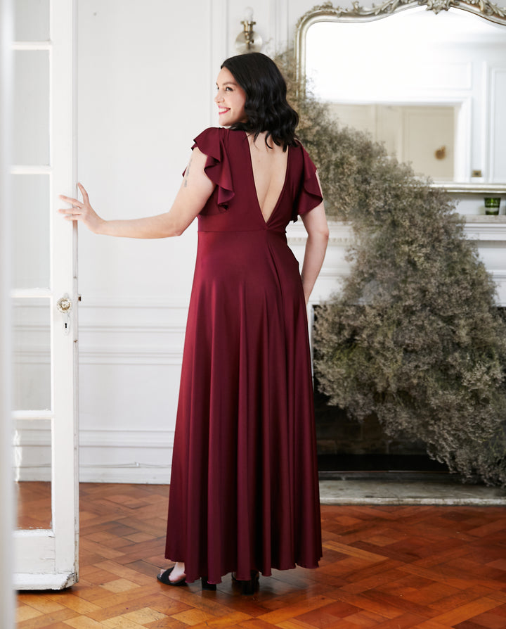 Vestido Largo de Fiesta Vane Burdeo