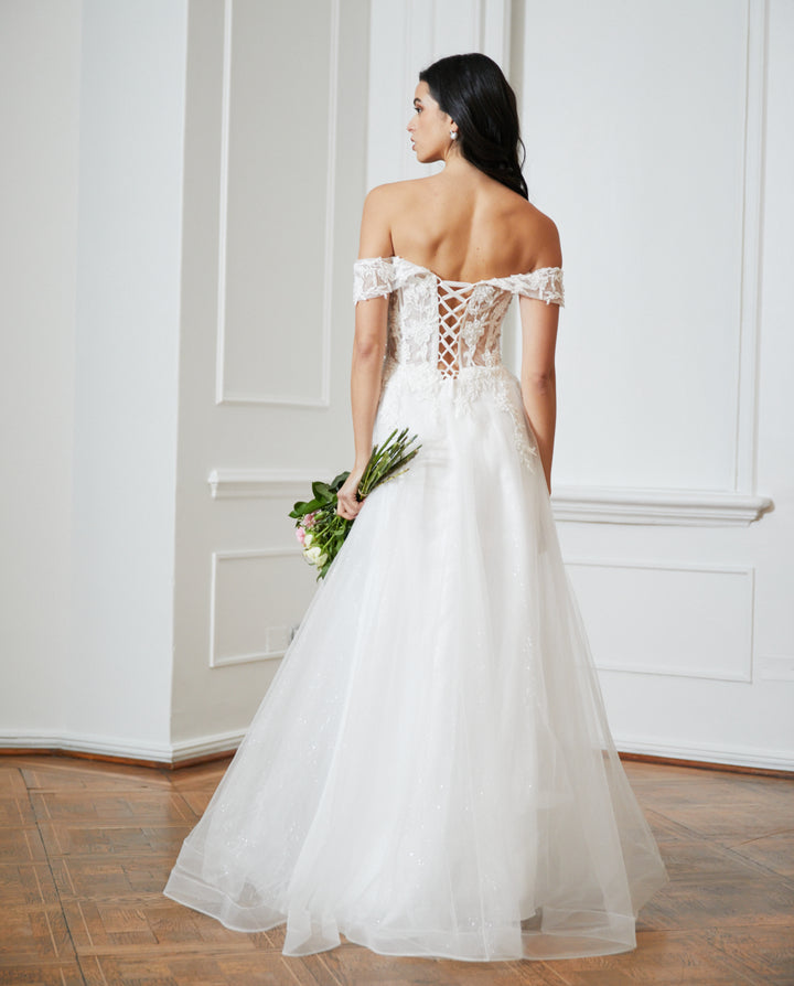 Vestido Largo de Novia Anais Ivory