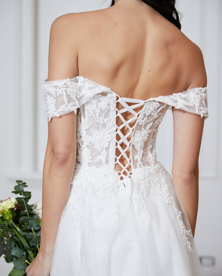Vestido Largo de Novia Anais Ivory