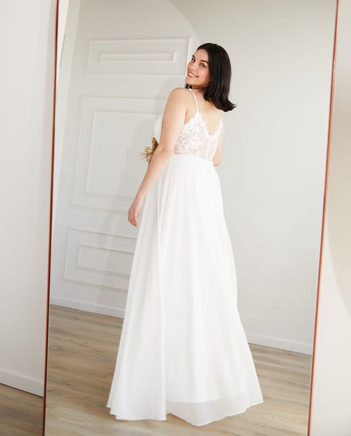 VESTIDO LARGO ARIA IVORY