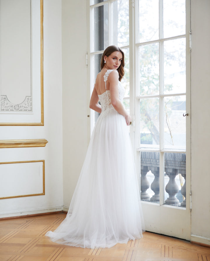 Vestido Largo de Novia Beatrice Blanco