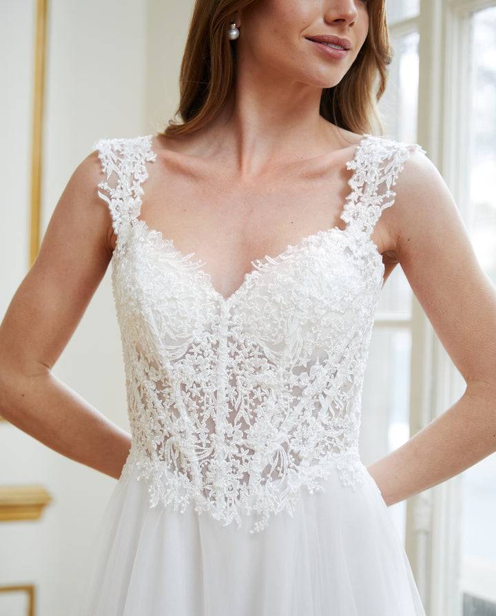 Vestido Largo de Novia Beatrice Blanco