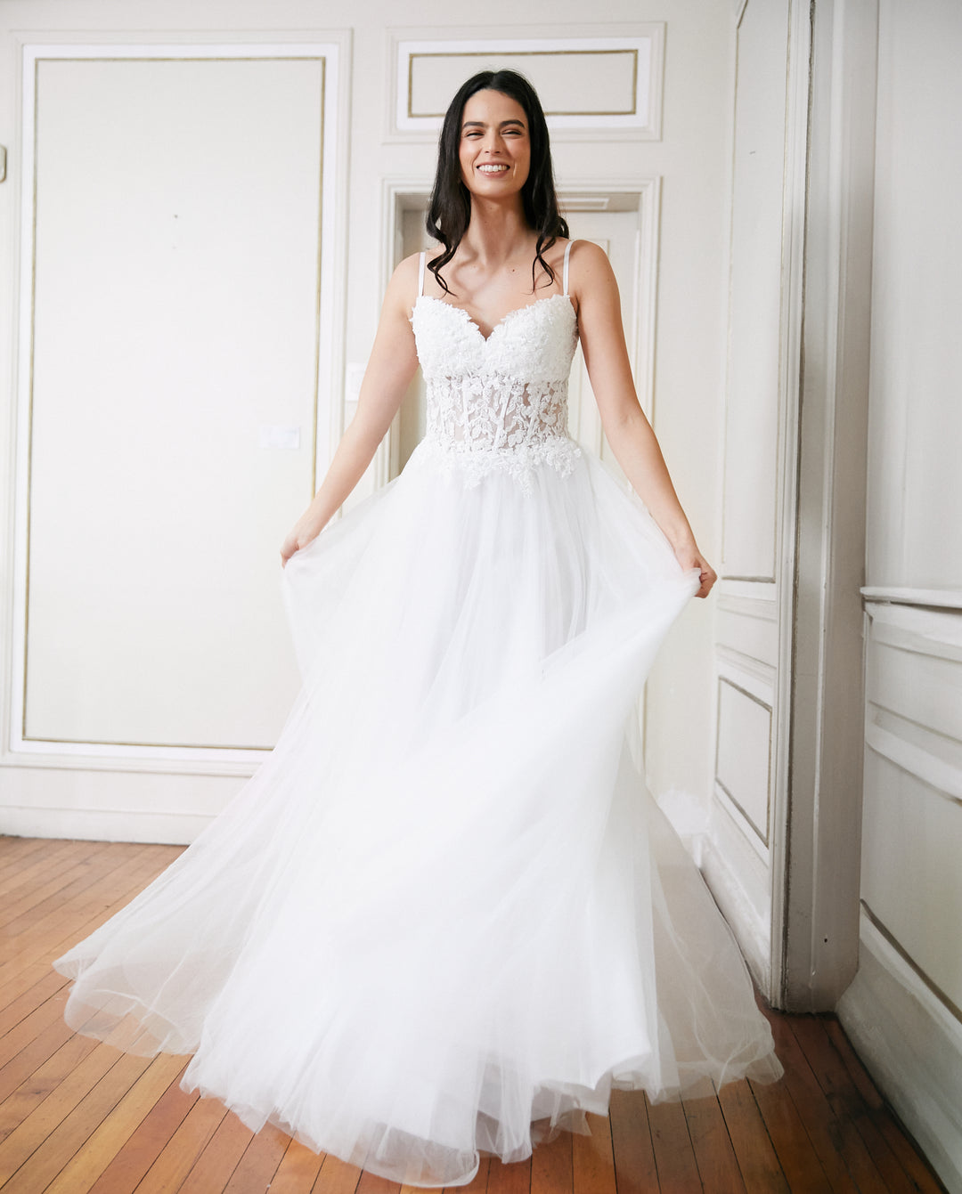 Vestido Largo de Novia Casandra Blanco