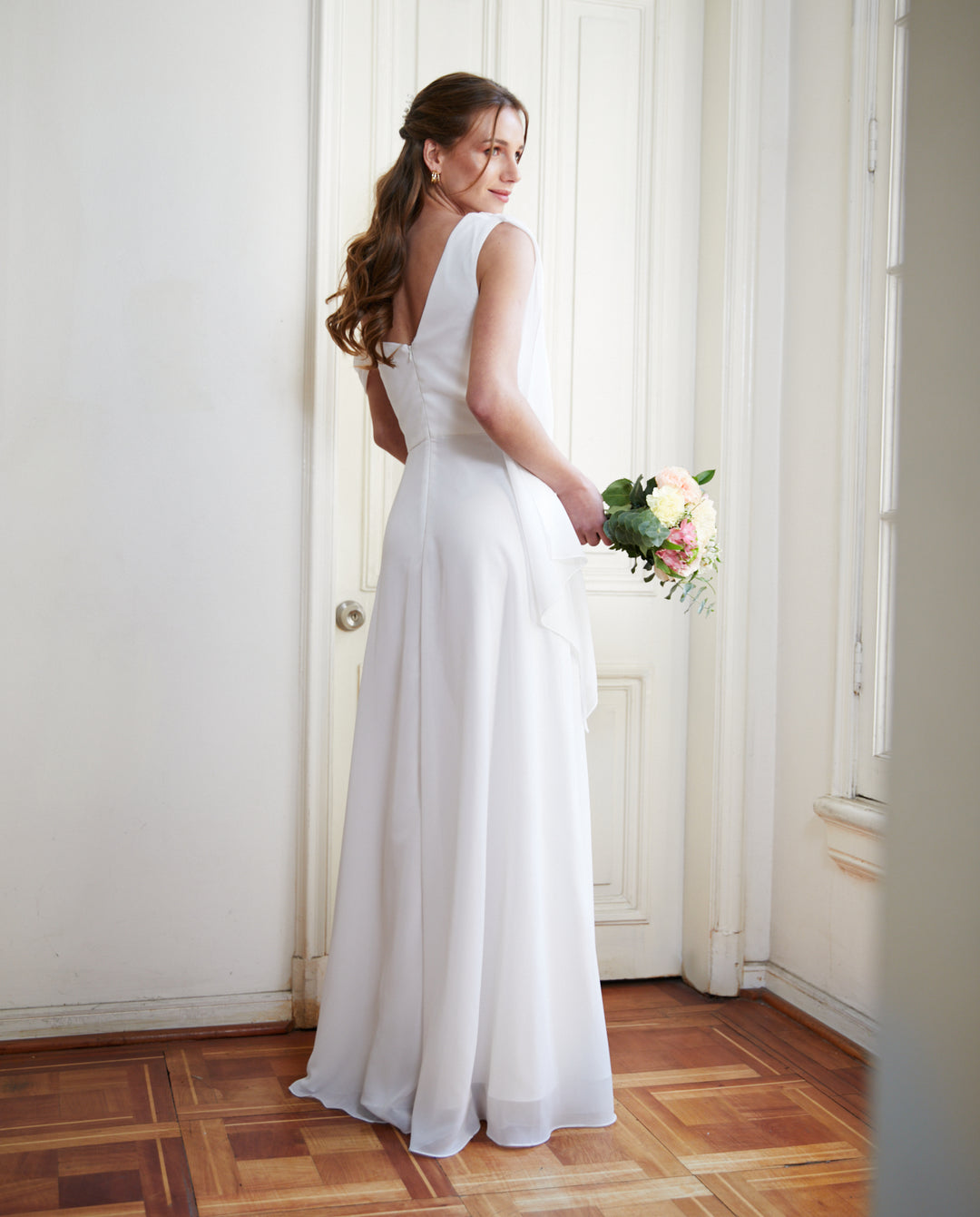 Vestido Largo de Novia Celine Blanco