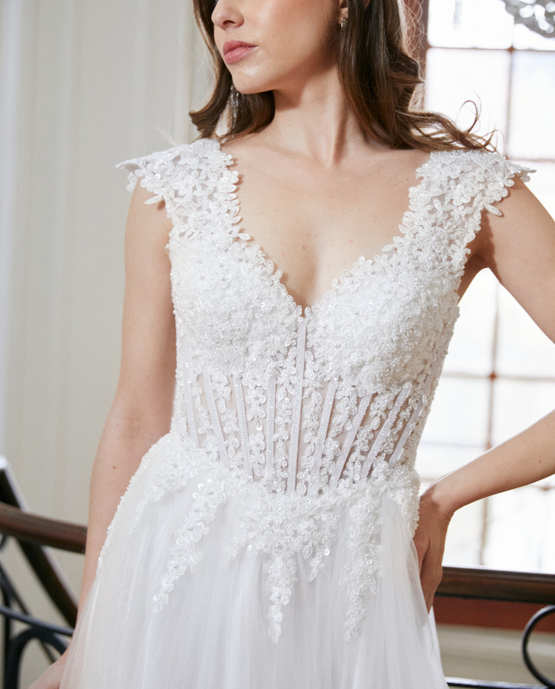 Vestido Largo de Novia Clarissa Blanco
