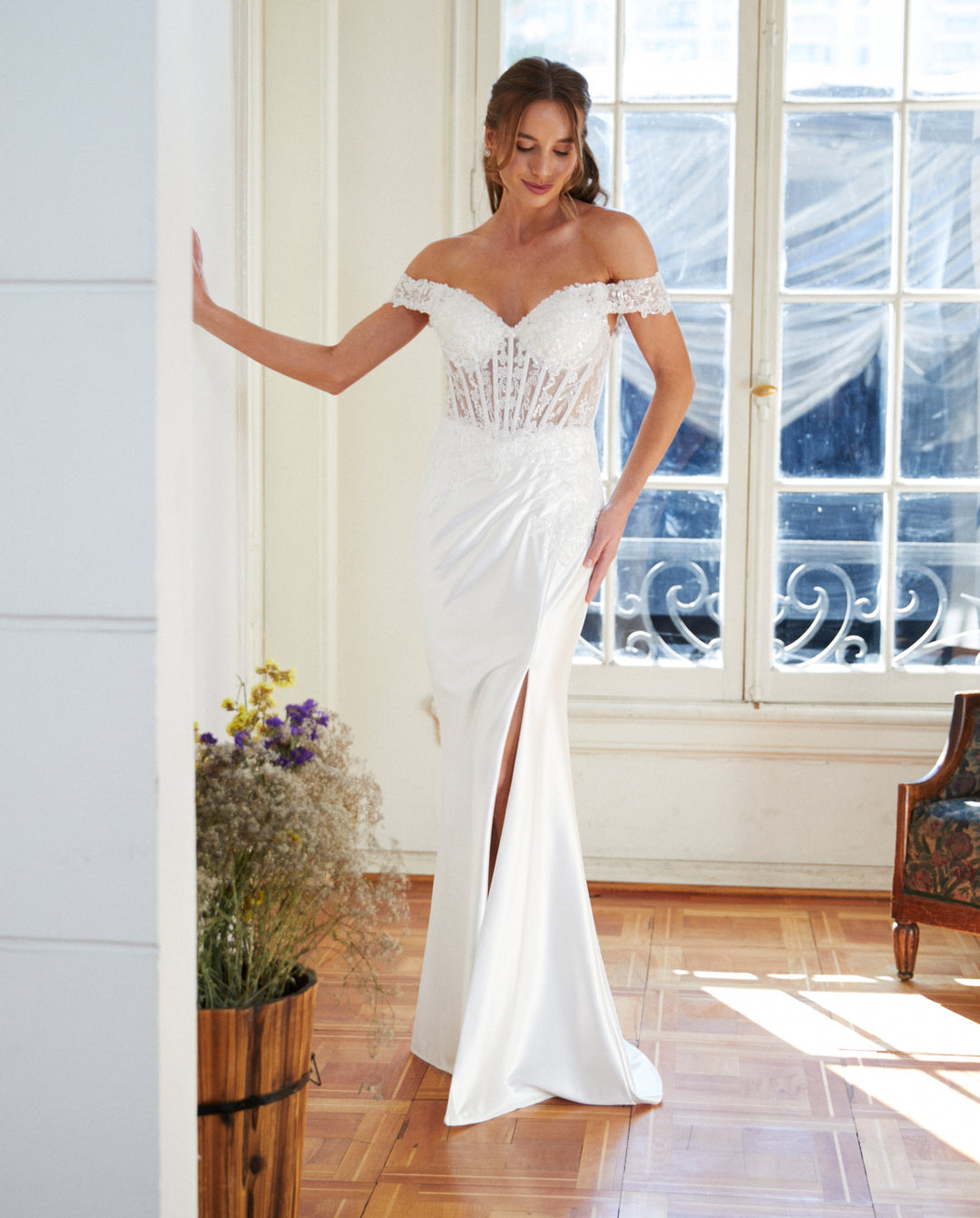 Vestido Largo de Novia Emi Blanco
