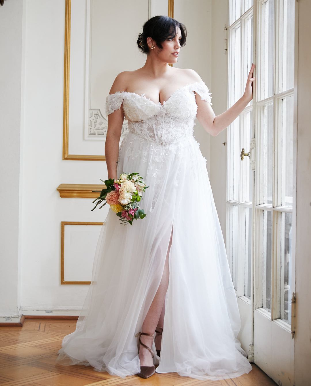 Vestido Largo de Novia Etna Blanco