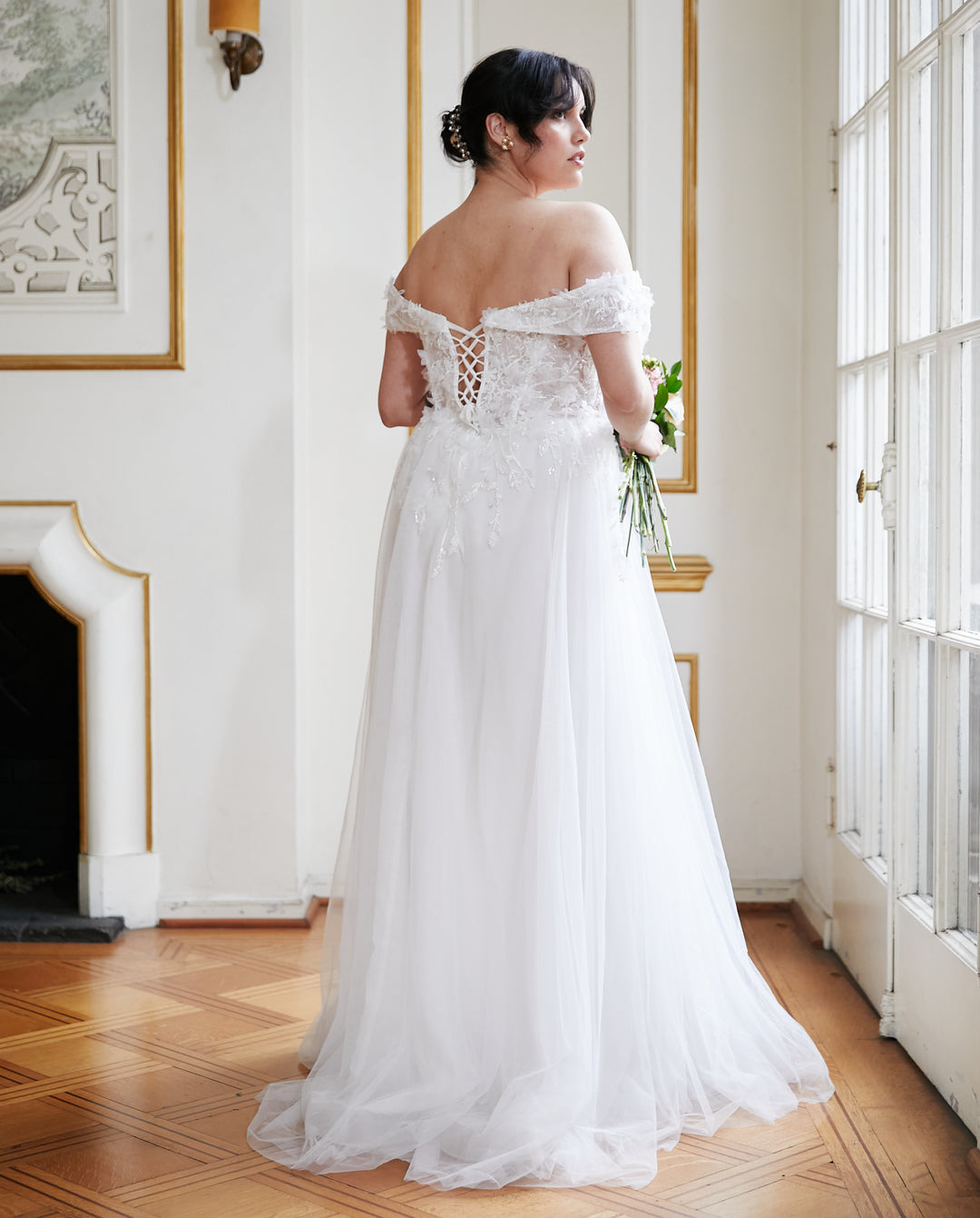 Vestido Largo de Novia Etna Blanco