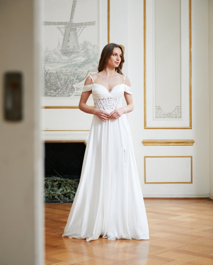 Vestido Largo de Novia Lucca Blanco