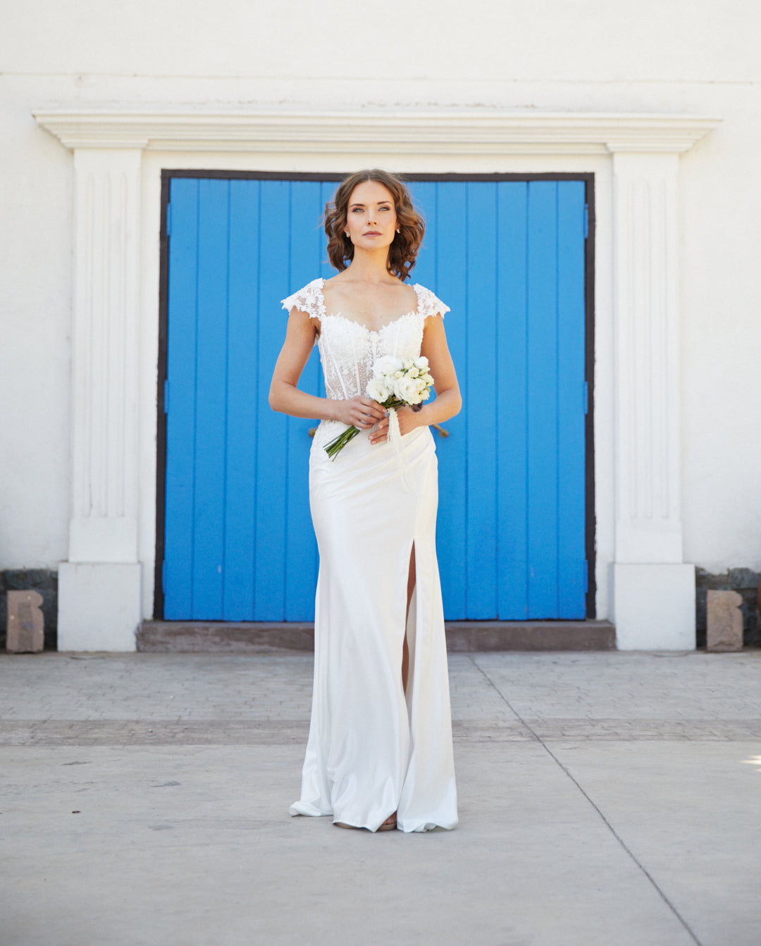 Vestido Largo de Novia Mai Blanco