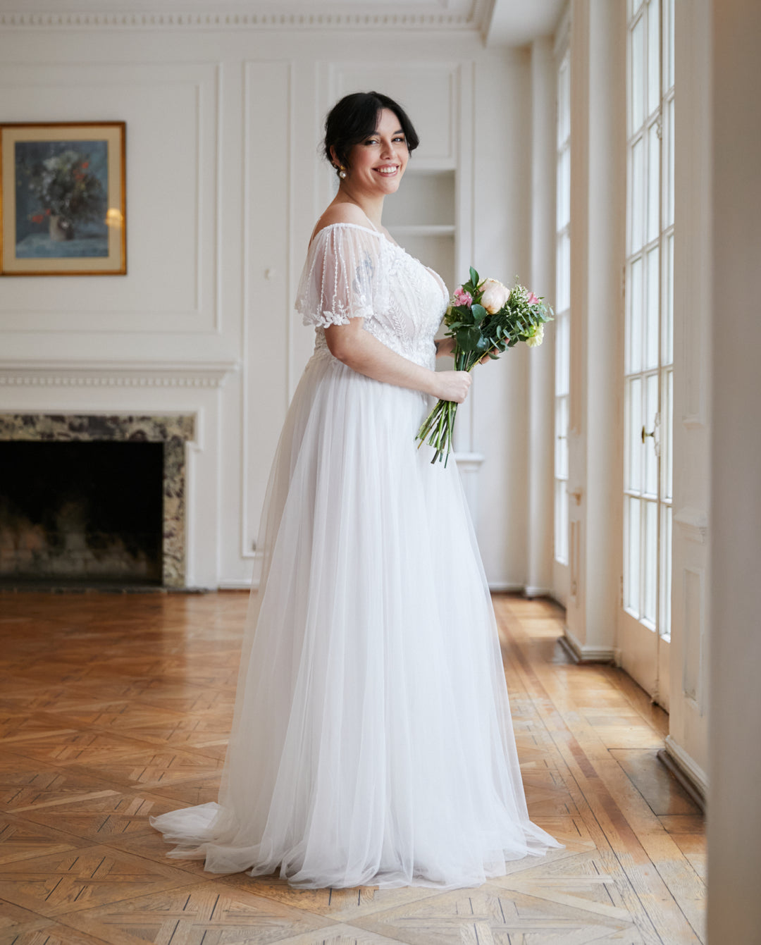 Vestido Largo de Novia Rebecca Blanco