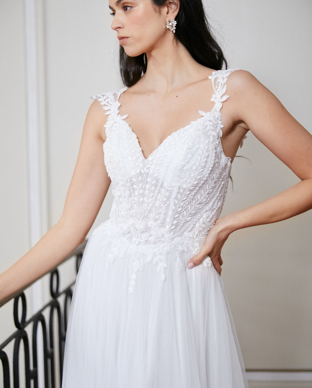 Vestido Largo de Novia Rebecca Blanco