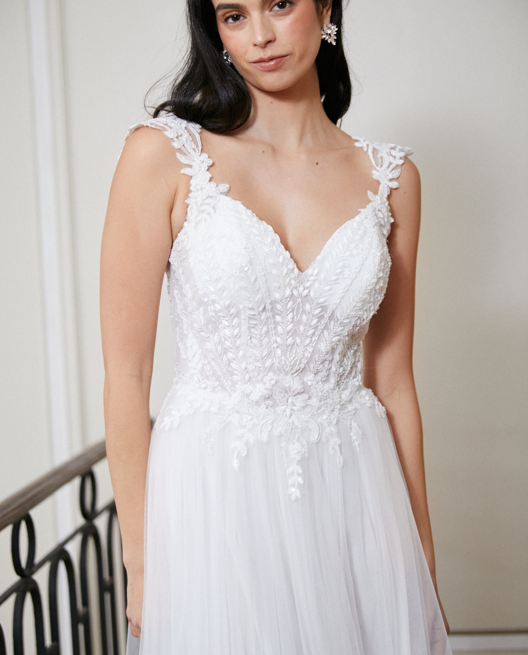 Vestido Largo de Novia Rebecca Blanco