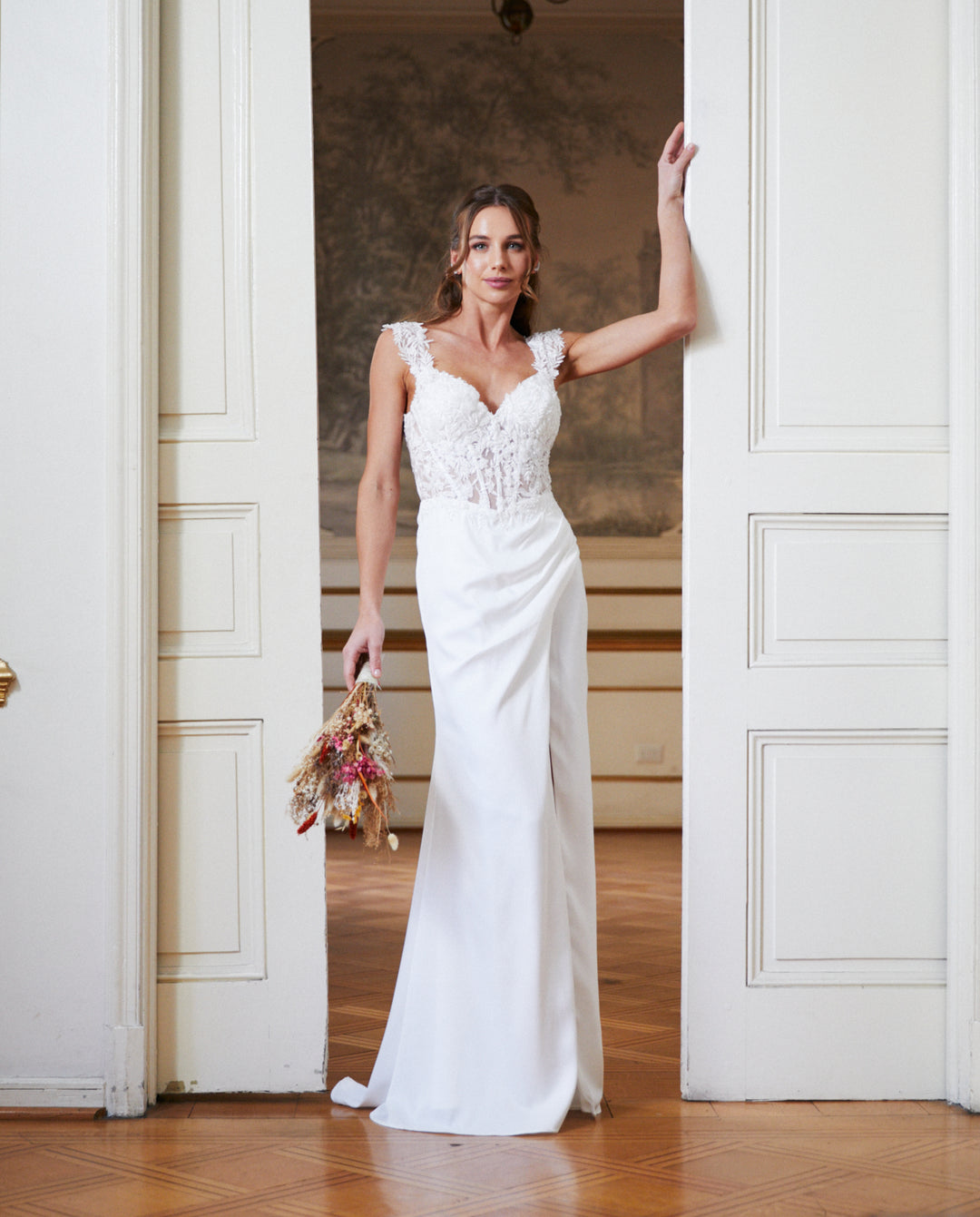 Vestido Largo de Novia Sigrid Blanco