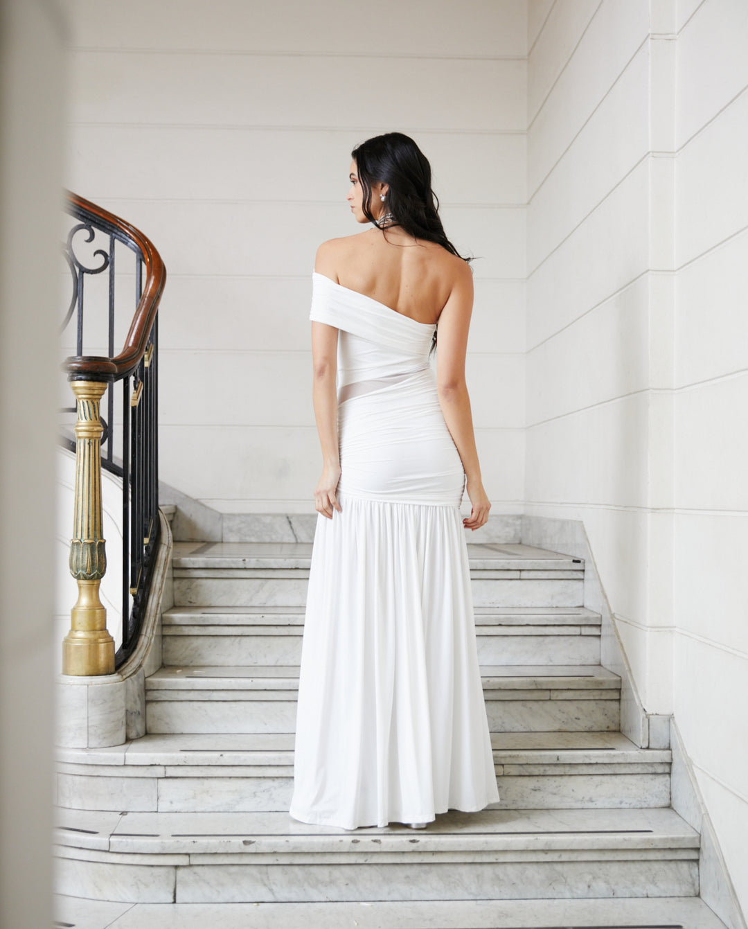 Vestido Largo de Novia Silvia Blanco