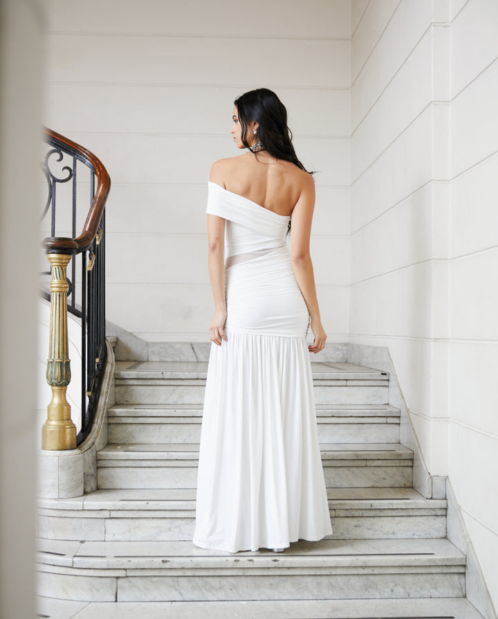 Vestido Largo de Novia Silvia Blanco