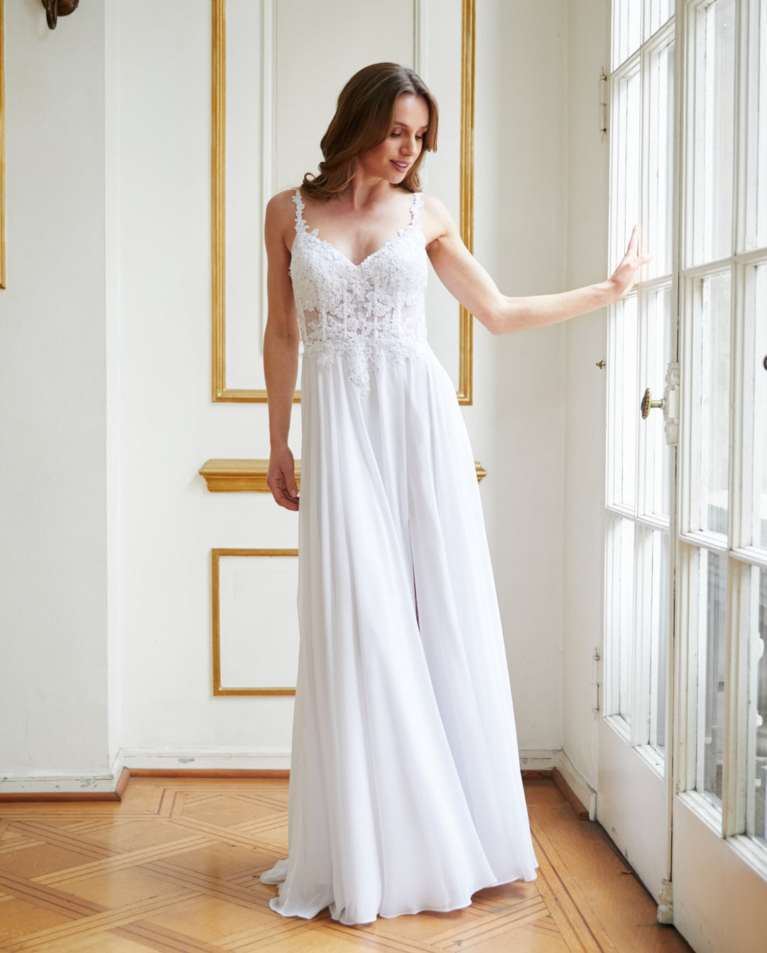 Vestido Largo de Novia Simonetta Blanco