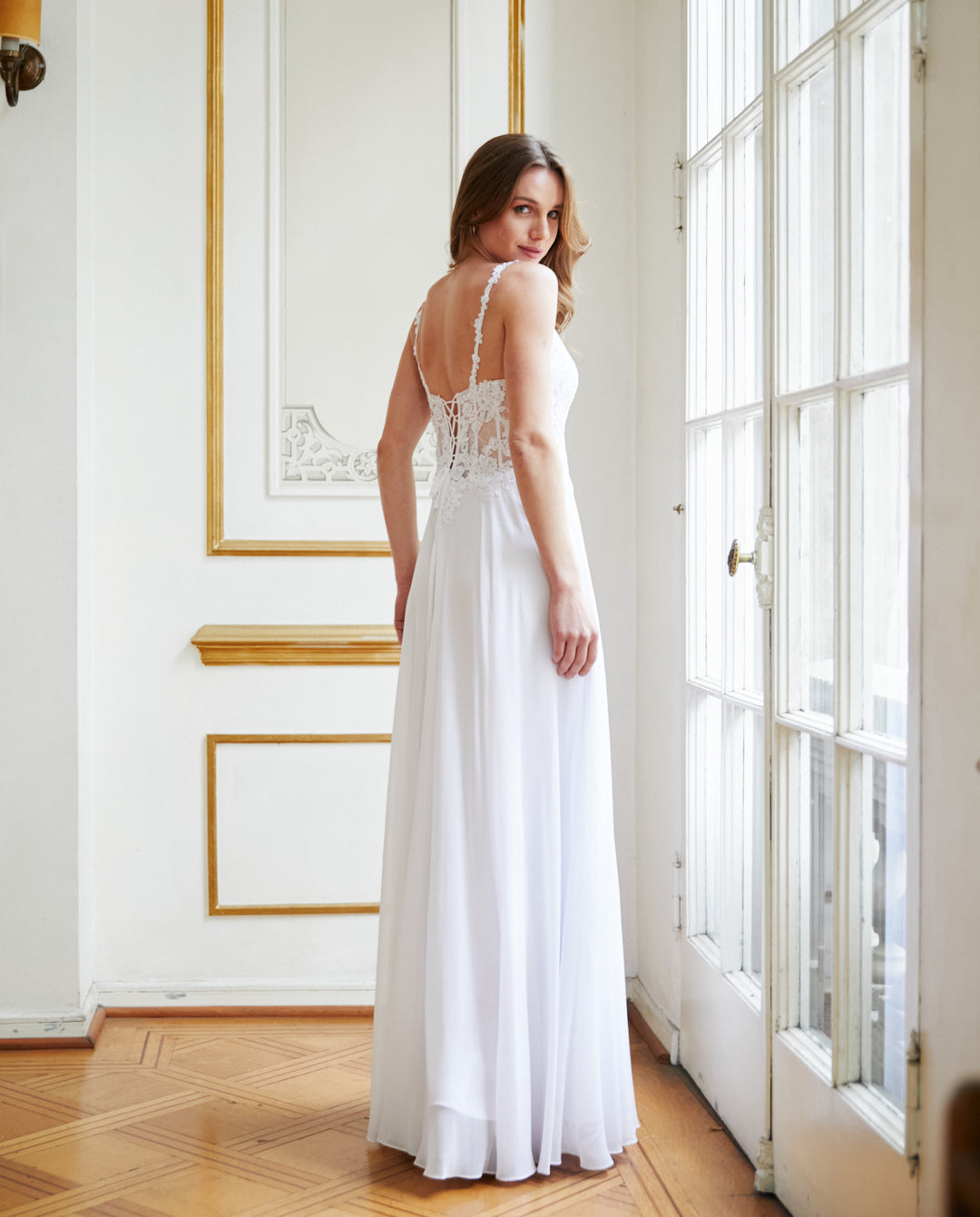 Vestido Largo de Novia Simonetta Blanco