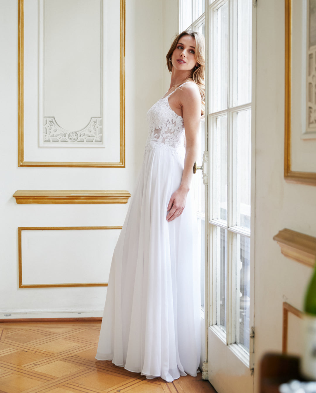 Vestido Largo de Novia Simonetta Blanco