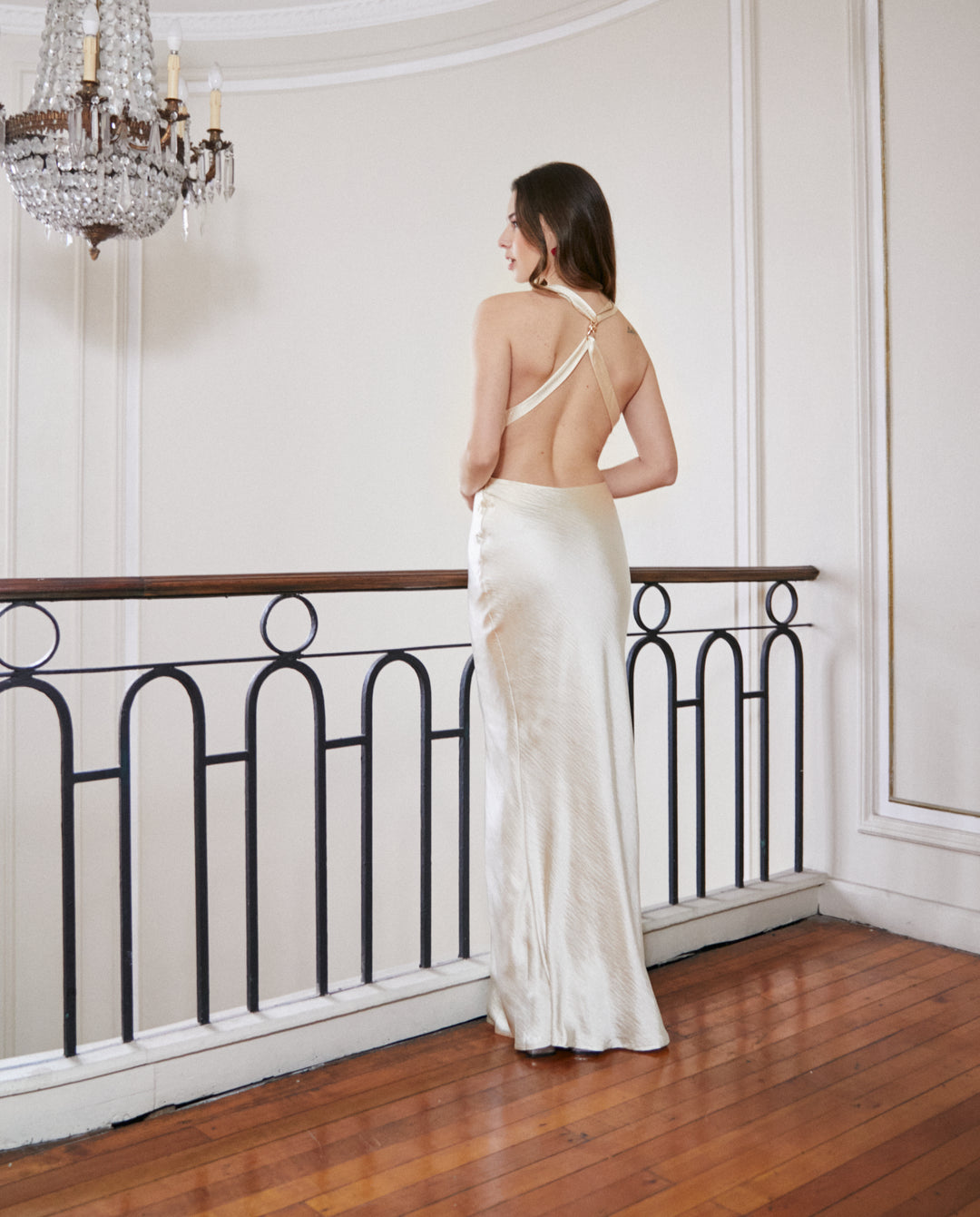Vestido Largo de Novia Tais Champagne