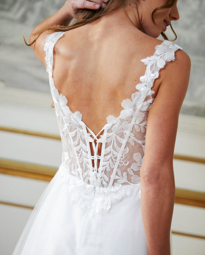 Vestido Largo de Novia Vilma Ivory