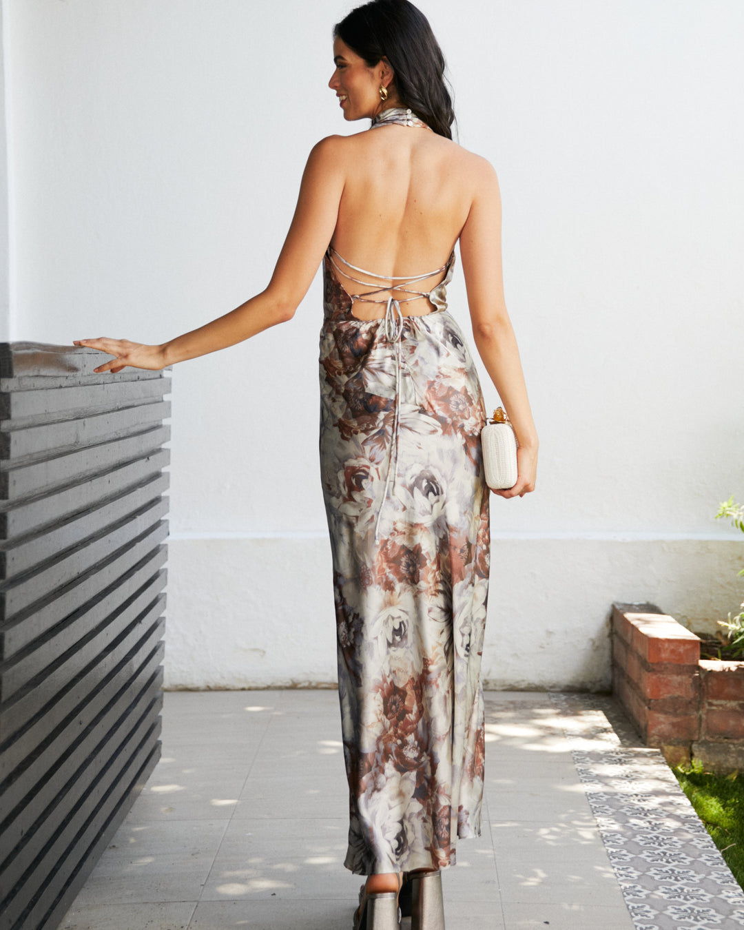 Vestido de Fiesta Margarita Fondo Arena