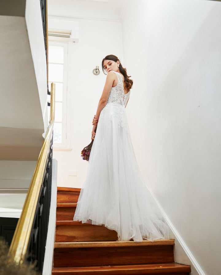 Vestido Largo de Novia Marbella Blanco