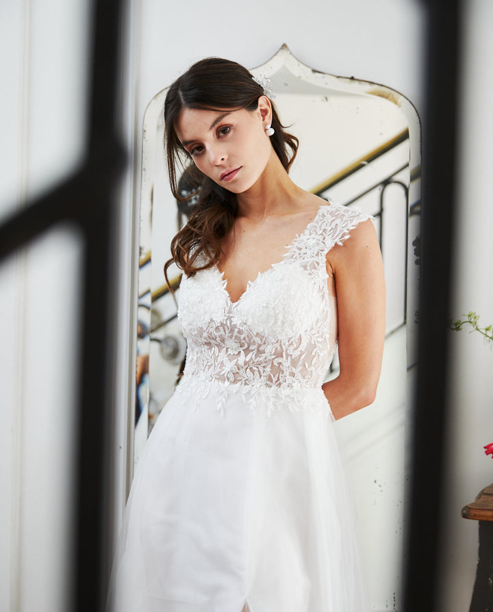 Vestido Largo de Novia Alicante Blanco