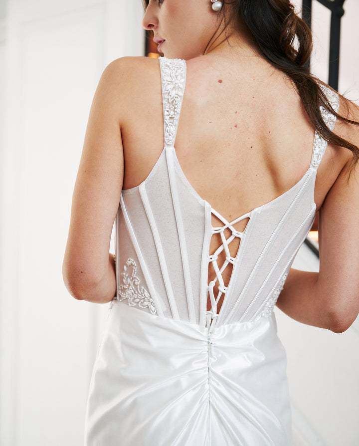 Vestido Largo de Novia Madrid Blanco