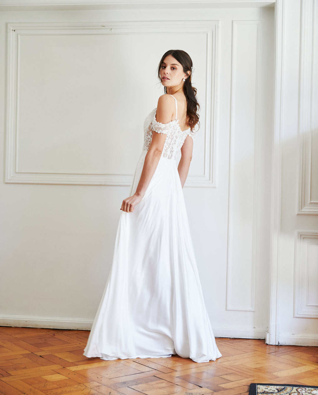 Vestido Largo de Novia Carmona Blanco