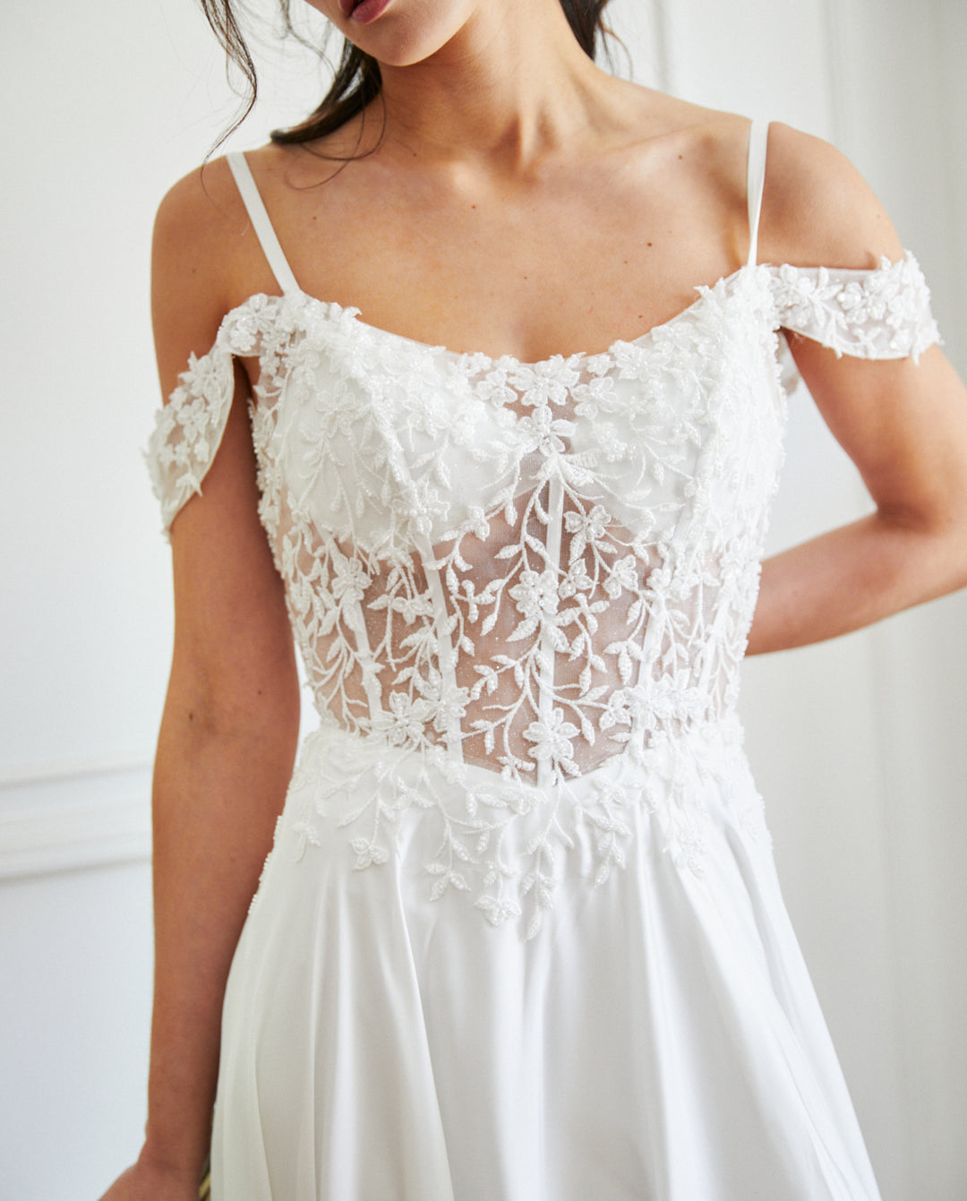 Vestido Largo de Novia Carmona Blanco