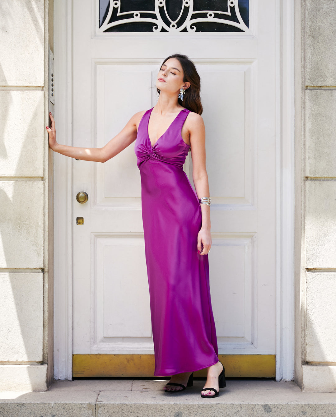 Vestido Largo de Fiesta Vivianne Magenta