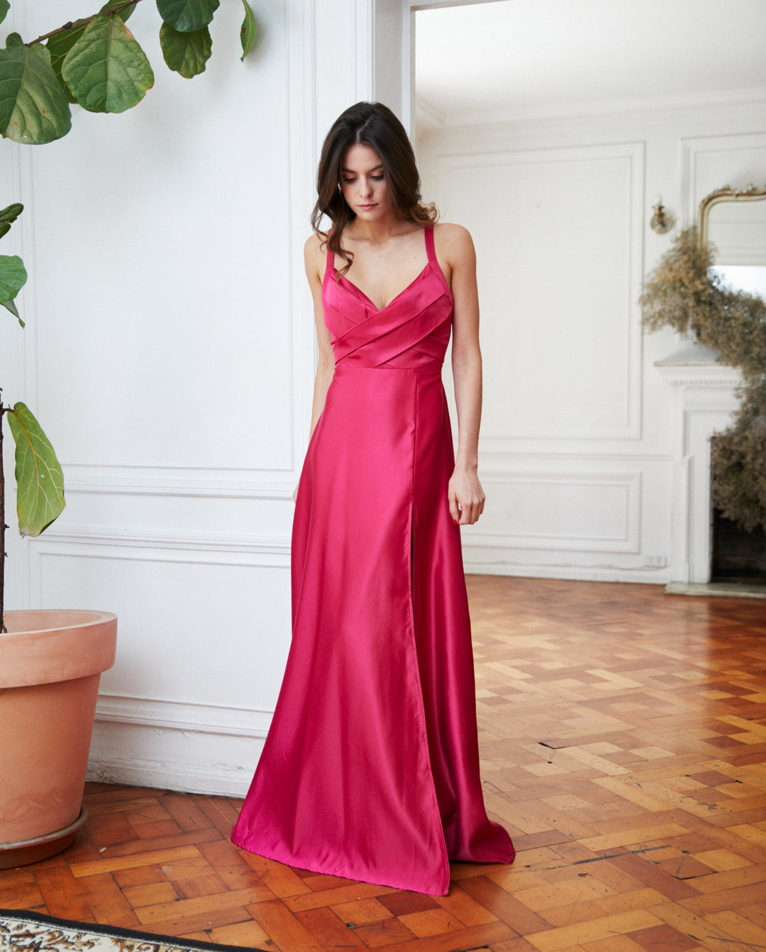 Vestido Largo de Fiesta Bea Cherry