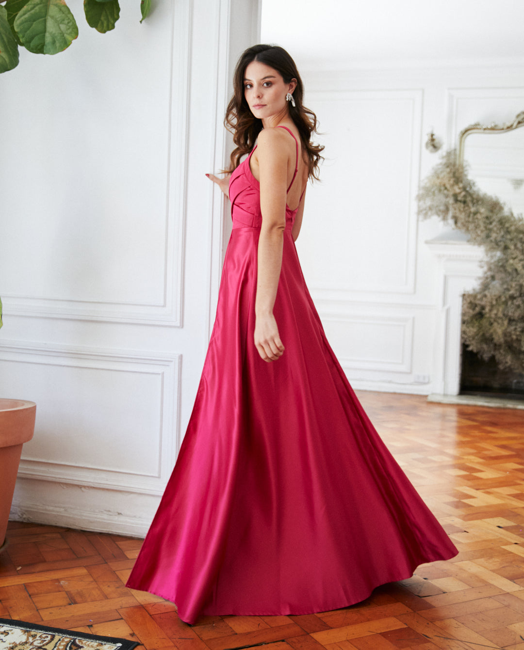 Vestido Largo de Fiesta Bea Cherry