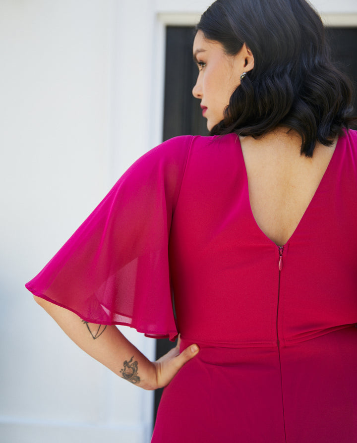 Vestido Largo de Fiesta Cristina Magenta