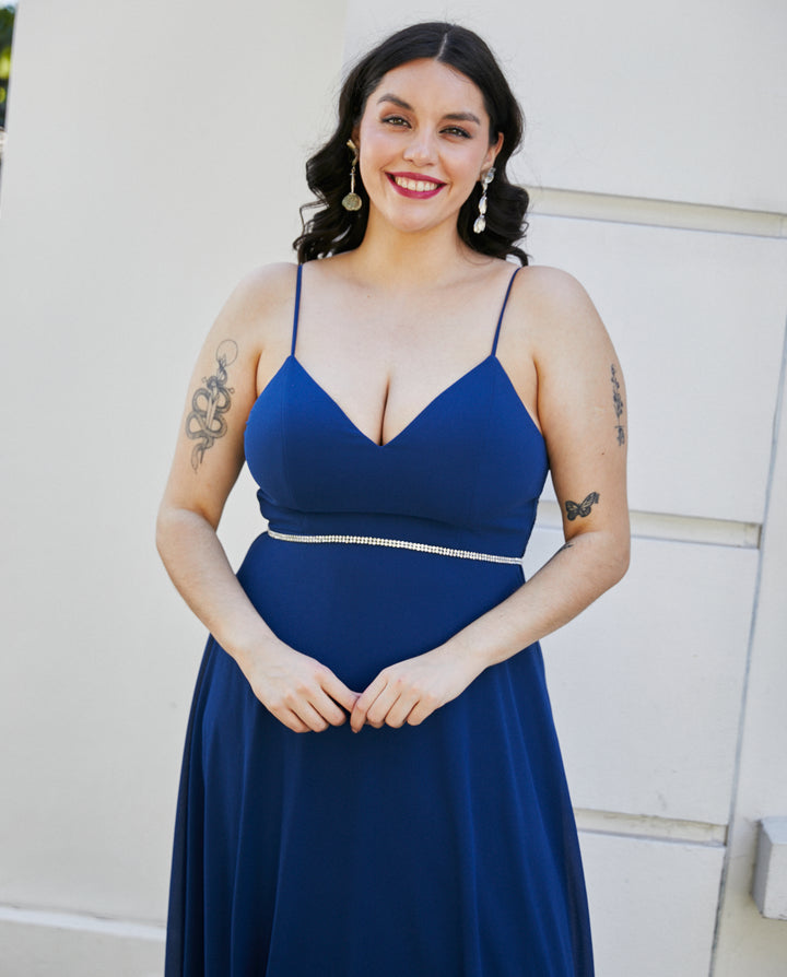 Cinturón Luz Strass Plateado