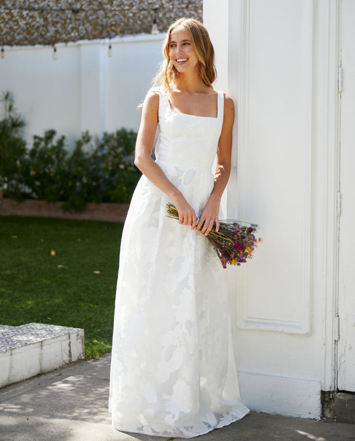 Vestido Largo de Novia Anahi Ivory
